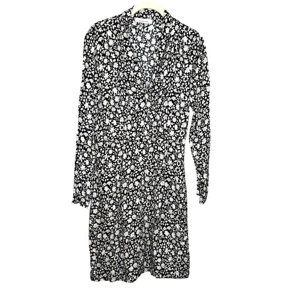 Samsoe & Samsoe Dress Womens Small Petit Fleur Bette Is Floral Long Sleeve - Picture 1 of 9